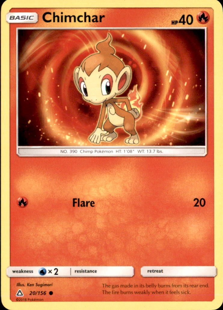 Chimchar 20/156 Common Ultra Prism Pokemon NM/LP