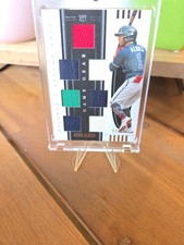 2021 Panini National Treasures Game Gear Materials Sevens Ozzie Albies #GG6-OA