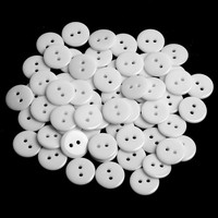 60X 15Mm Harz KnöPfe 4 Loch Weiß NäHen Basteln Diy Kleidung ZubehöR