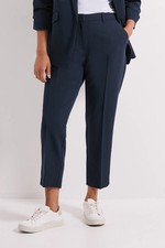 Dorothy Perkins Navy Tailored Trousers Womens Casual Trousers