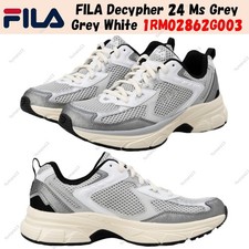 FILA Decypher 24 Ms Grey Grey White 1RM02862G003 Men's Size