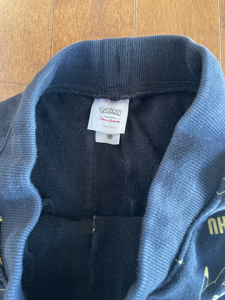 Hanna Andersson Boys Double Knee Slim Jogger Sweat Pants Pokemon 8 Size 130 - Image 4 of 4