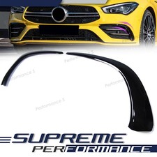 Front Stoßstange Flossen Flaps Aero für Mercedes CLA C118 X118 CLA 35 AMG 2019+ Front Stoßstange Flossen Flaps Aero für Mercedes CLA C118 X118 CLA 35 AMG 2019+