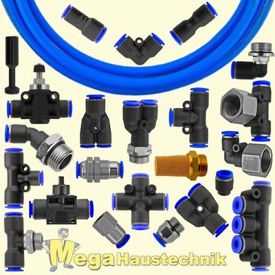 Pneumatik Steckverbinder Steckverschraubung wie IQS Festo PU Schlauch Druckluft