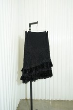 Ruffled Lace Black Skirt