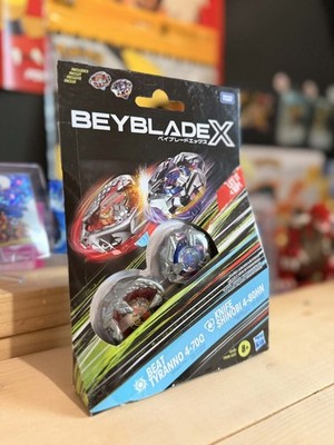 Beyblade X Beat Tyranno 4-70Q & Knife Shinobi 4-80HN Dual Pack