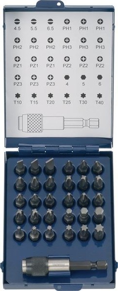 Tecwerk Bitsortiment 31-Tlg.Schlitz/Ph/Pzd/Tx M.Magnet U.Swf Bitsortimente-image