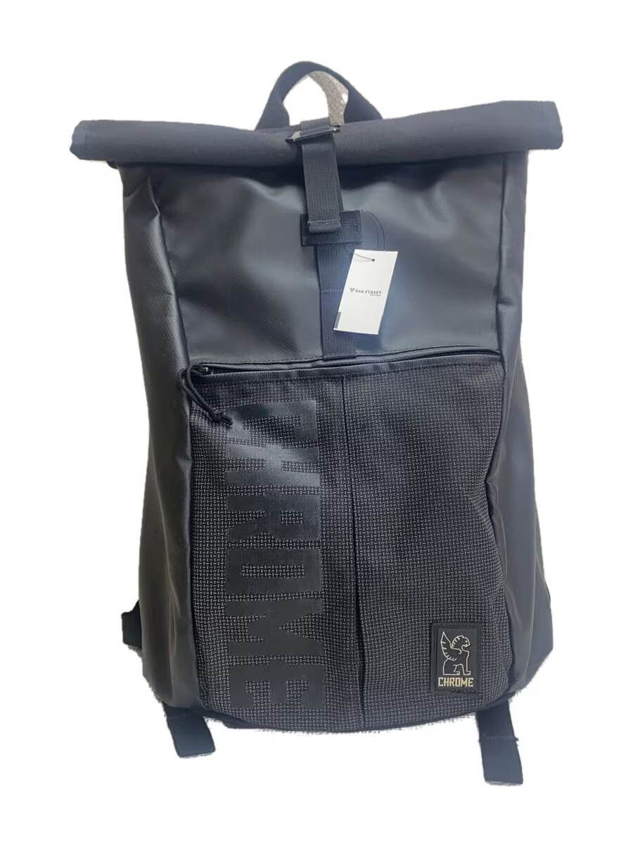 CHROME BACKPACK BLK SOLID COLOR - image 1