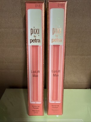 2 PK Liplift  Max High Shine Lip Gloss SWEET NECTAR Pixie by Petra  2.7g