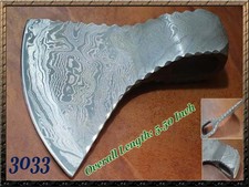 CUSTOM HANDMADE FORGED DAMASCUS STEEL AXE HEAD VIKING HATCHET TOMAHAWK 3033