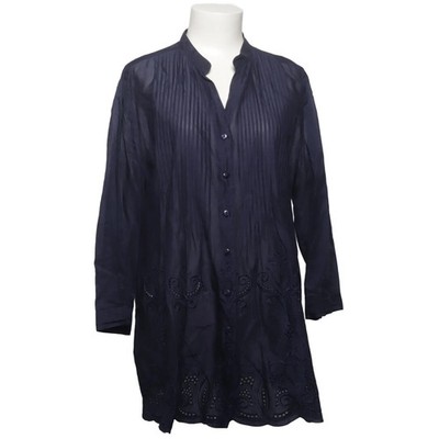 Coldwater Creek, Bluse, Größe: XL, model: m1098, Blau, Baumwolle/Viskose #EhU