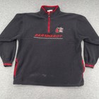 Vintage Dale Earnhardt Fleece Jacket Adult Large Black 1/4 Zip Nascar Racing — photo 1