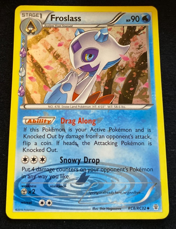 Pokemon Card Froslass Generations Reverse Holo RC8/RC32 LP