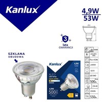 Led-Lampe GU10 Xled GU10 4.9W-WW 550Lm 3000 K WäRmefarbe 3 Jahre Garantie 38410