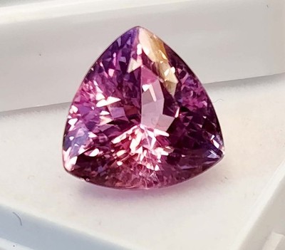 Light Pink Sapphire Trillion Cut 9-11 Ct Natural Loose Certified Gemstone RK096