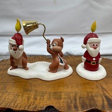 WDCC Pluto's Christmas Tree Figurine Set Little Mischief Makers & Santa Candle