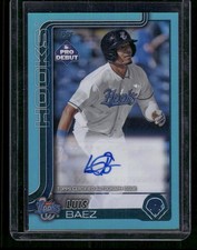 2025 Topps Pro Debut #PD-174 Luis Baez Base Autographs Aqua Foil #/75