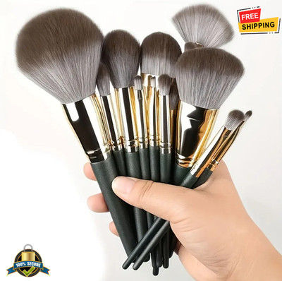 14Pcs Luxury Makeup Brush Set Soft Face & Eye Brushes Professional Kit