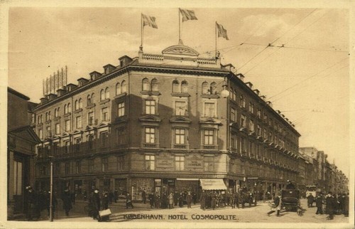 Postal de Dinamarca, COPENHAGUE KØBENHAVN, Hotel Cosmopolite (1914) - Imagen 2 de 3