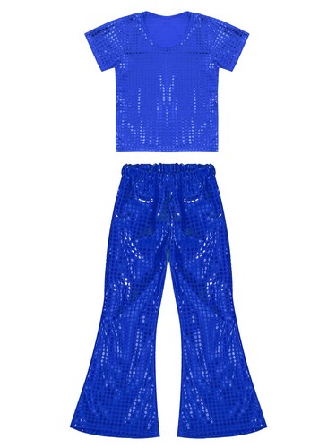 Outfit da discoteca per bambini ragazze set palco festa girocollo lucido - Foto 45 di 64