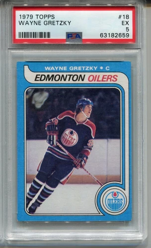 1979 Topps Wayne Gretzky Rookie Card PSA 5 Graded Centered Hockey #18