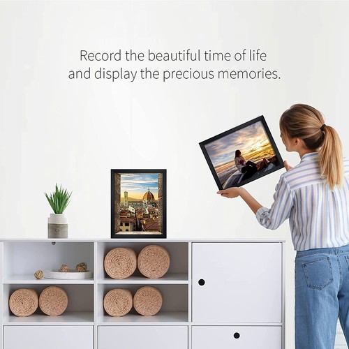 8"x10" Custom Picture With Wood Frame Print Your Own Photo Portrait Black - Picture 11 of 11