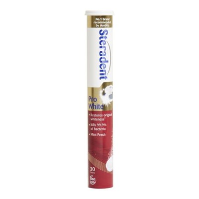 Steradent Pro White Zahnersatzreiniger 30 Tabletten x 3