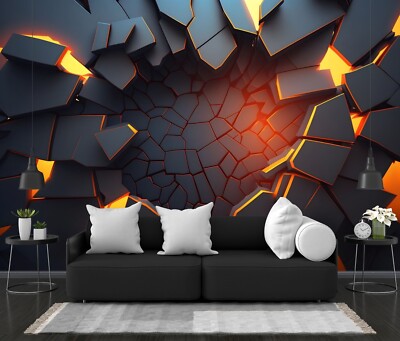 3D Abstrakt Gebrochen Wand Dekor Tapete Wandbild Abnehmbar Abziehbar Abziehen & Kleben