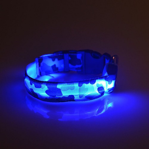 LED Glow Collar Dog Puppy Pet Flashing Light Safety Glow In The Dark FAST POST - Picture 57 of 81