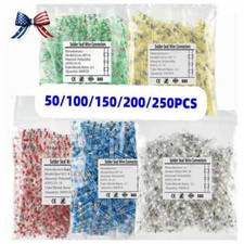 250-50PCS Solder Seal Sleeve Heat Shrink Butt Wire Connector Terminal Waterproof