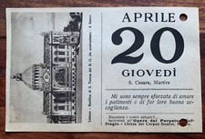 San Cesar Märtyrer, Wallfahrt Der Tag Der Donnerstag 20 April 1933