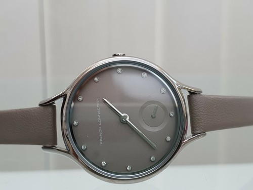 New French Connection FCUK Ladies Watch Grey Leather str. Lightweight RRP£89(p75 - Picture 12 of 12