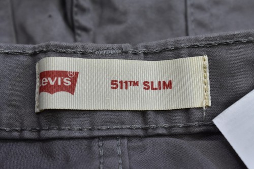 Levi's Kids 511 Sueded Dark Gull Gray Stretch Casual Pants Youth Boys 10R 25x26 - Picture 9 of 11
