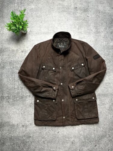Vintage Barbour International Duke Wax Hunting Beaufort Waterproof Jacket Size M - Picture 3 of 12