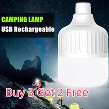 Camping Light Lantern LED USB Rechargeable Outdoor Tent Lamp Night Light Bulb US
