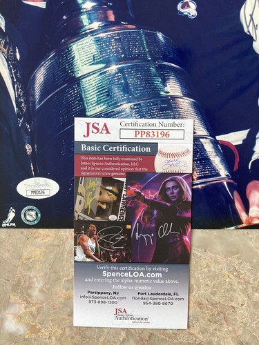 PATRICK ROY SIGNED 8X10 PHOTO STANLEY CUP COLORADO AVALANCHE JSA AUTHENTICATED - Picture 2 of 2