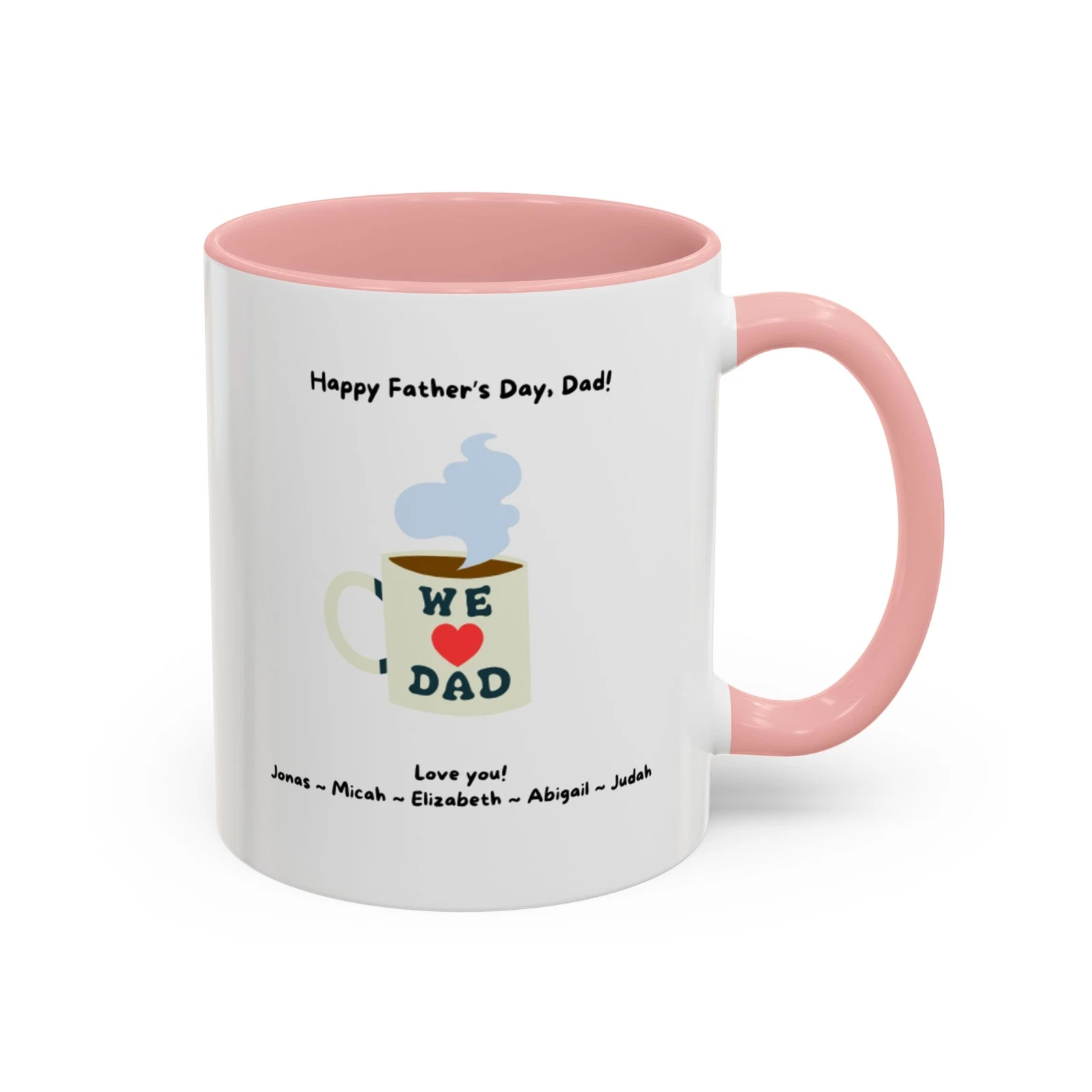 Fully customizable coffee mug for Dad/Grandpa; Father’s Day