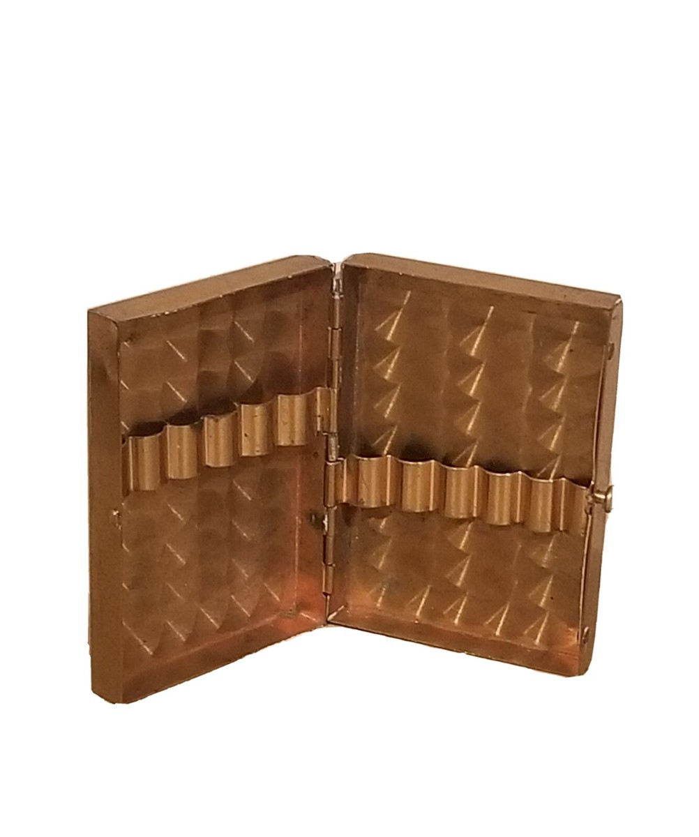 【骨董品】金塗自働巻煙草容器 骨董品】金塗自働巻煙草容器