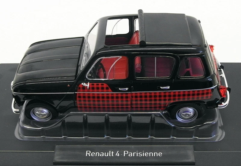 Coche modelo Norev escala 1/18 185242 - Renault 4 Parisienne - negro/rojo Foto 3 de 4