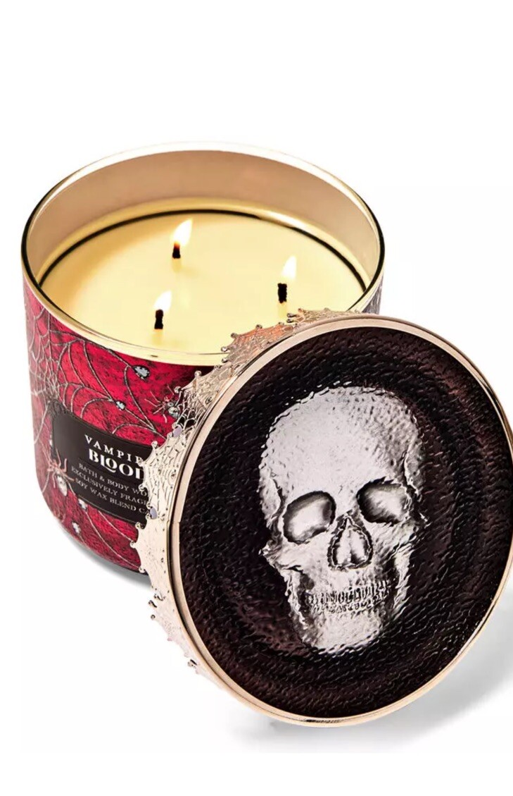 Limited Edition Bath Body Works 2024 Vampire Blood 3 Wick Candle W