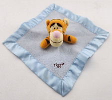 Disney Tigger Plush Lovey Security Blanket Blue Orange Winnie the Pooh