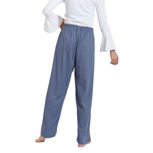 Pantaloni casual donna Taichi pigiama gamba larga pantaloni taglie forti solido caldo - Foto 3 di 18