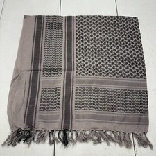 FMA PLO-Tuch Shemagh Purple Black Gray Tasseled Cotton 110x110 cm NEW