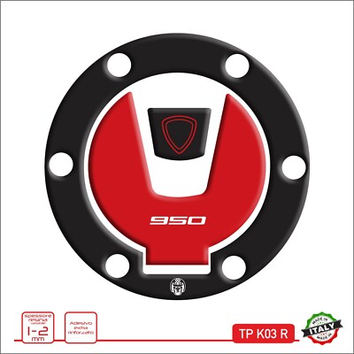 Ducati Multistrada Enduro TP K03 R Keyless 3D Resin Tankdeckel Aufkleber