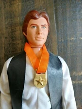 Star Wars Vintage Han Solo 12 inch figure medal w ribbon Custom made