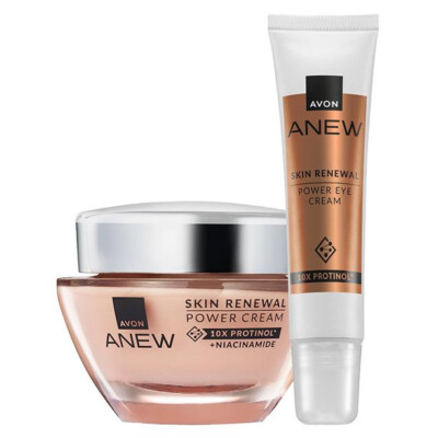 AVON Anew Skin Renewal Power Creme Tages & Nachtcreme + Augencreme im SET