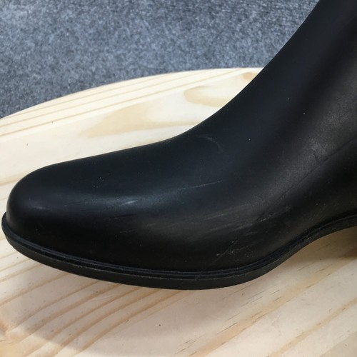 Sam Edelman Waterproof Rain Boots Womens 8 Tinsley Black Rubber Pull On Cuban - Picture 12 of 16