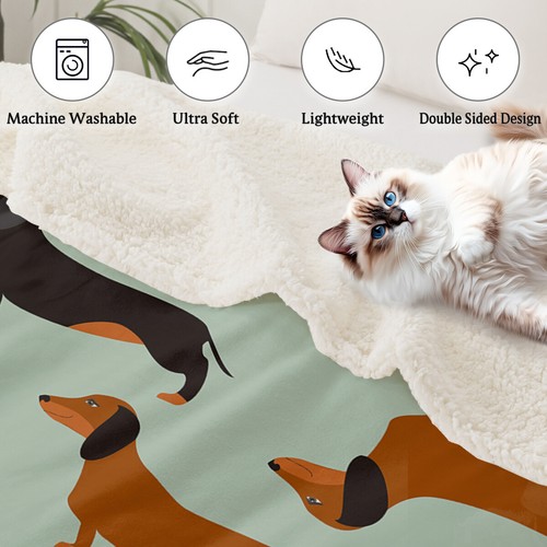 Super Soft Animals Fleece Throw Blanket for Couch Sofa Bed Dog Sherpa Blanket - Picture 53 of 108