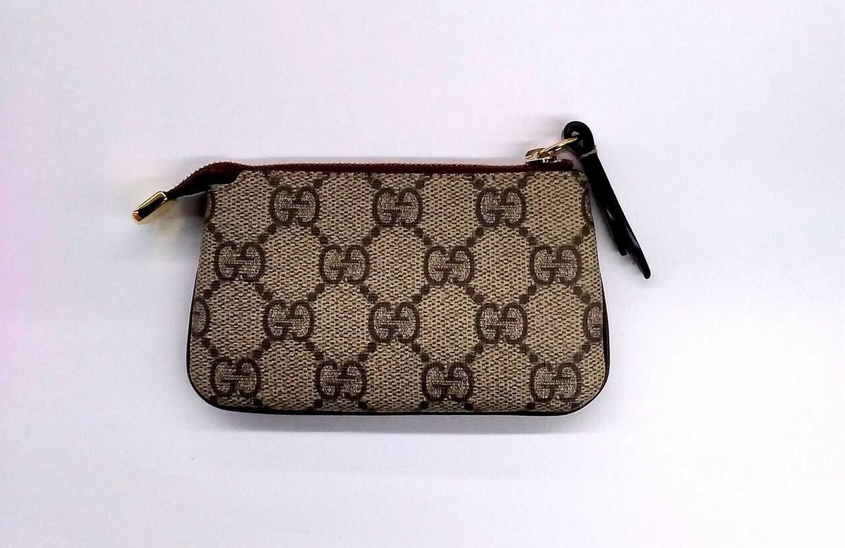 GUCCI GG Supreme Key Pouch Wallet Case Card Holder Key chain GUCCI GG Supreme Key Pouch Wallet Case Card Holder Key chain