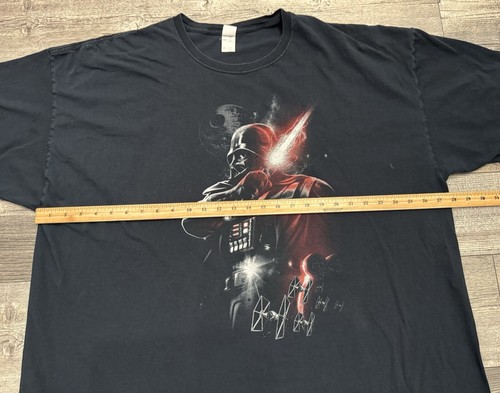 Vintage Star Wars Shirt Mens Size 4XL XXXXL Darth Vader Death Star Black FOTL - Picture 4 of 6